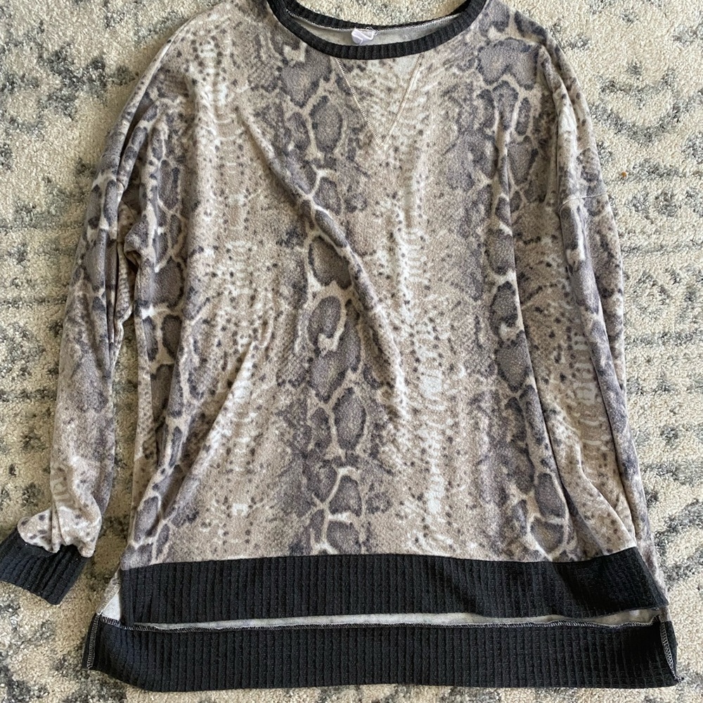 Womens snake print sweater